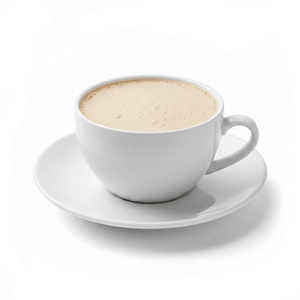 Bebida proteica de cappuccino caliente o frappé sin gluten