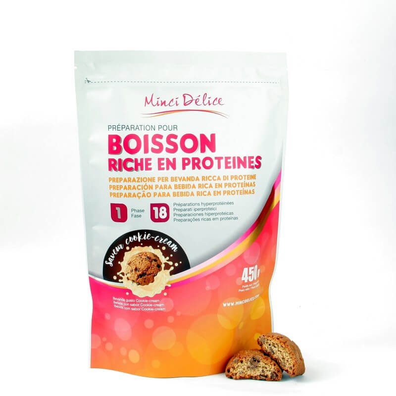 Boisson cookie - cream maxi 450g - Mincidelice
