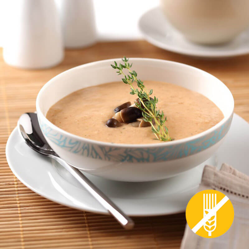Soupe hyperprotéinée champignons sans gluten fr Mincidelice