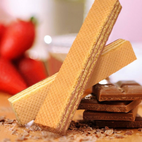 Galleta de Barquillo proteica Chocolate y Avellanas Fase 2