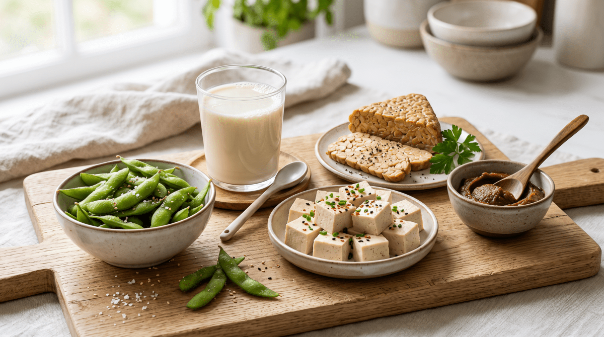 Dieta vegana con soja: un 92% menos de sofocos, increíble - Mincidelice
