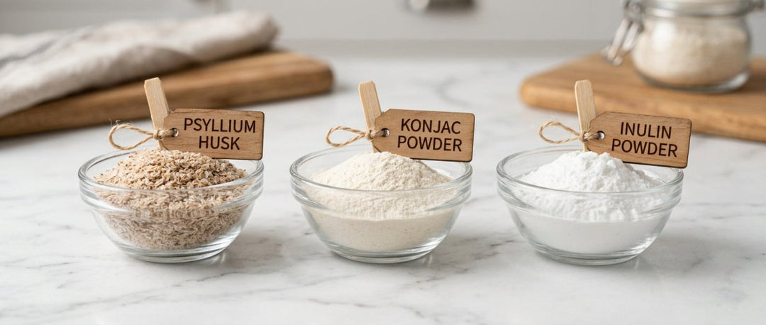 Konjac vs psyllium vs inulina: ¿qué fibra adelgazante elegir? - Mincidelice