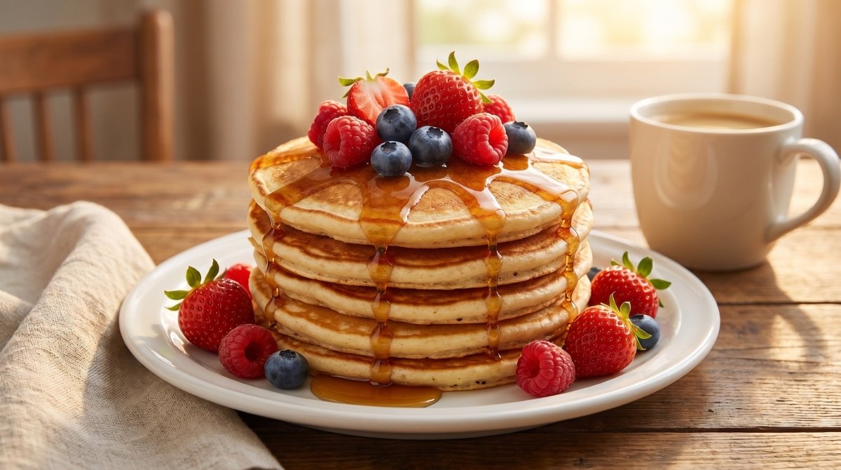 Pancake protéiné sans gluten : 6 recettes testées (farines alternatives + macros) - Mincidelice