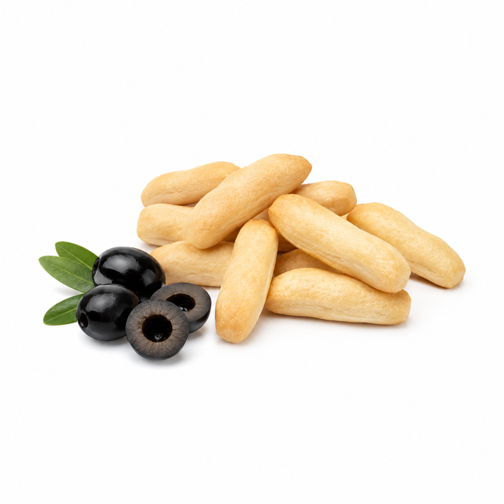 Mini gressins protéinés aux Olives