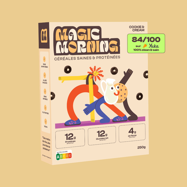 Céréales protéinés sans édulcorant Cookie & Cream - Magic Morning
