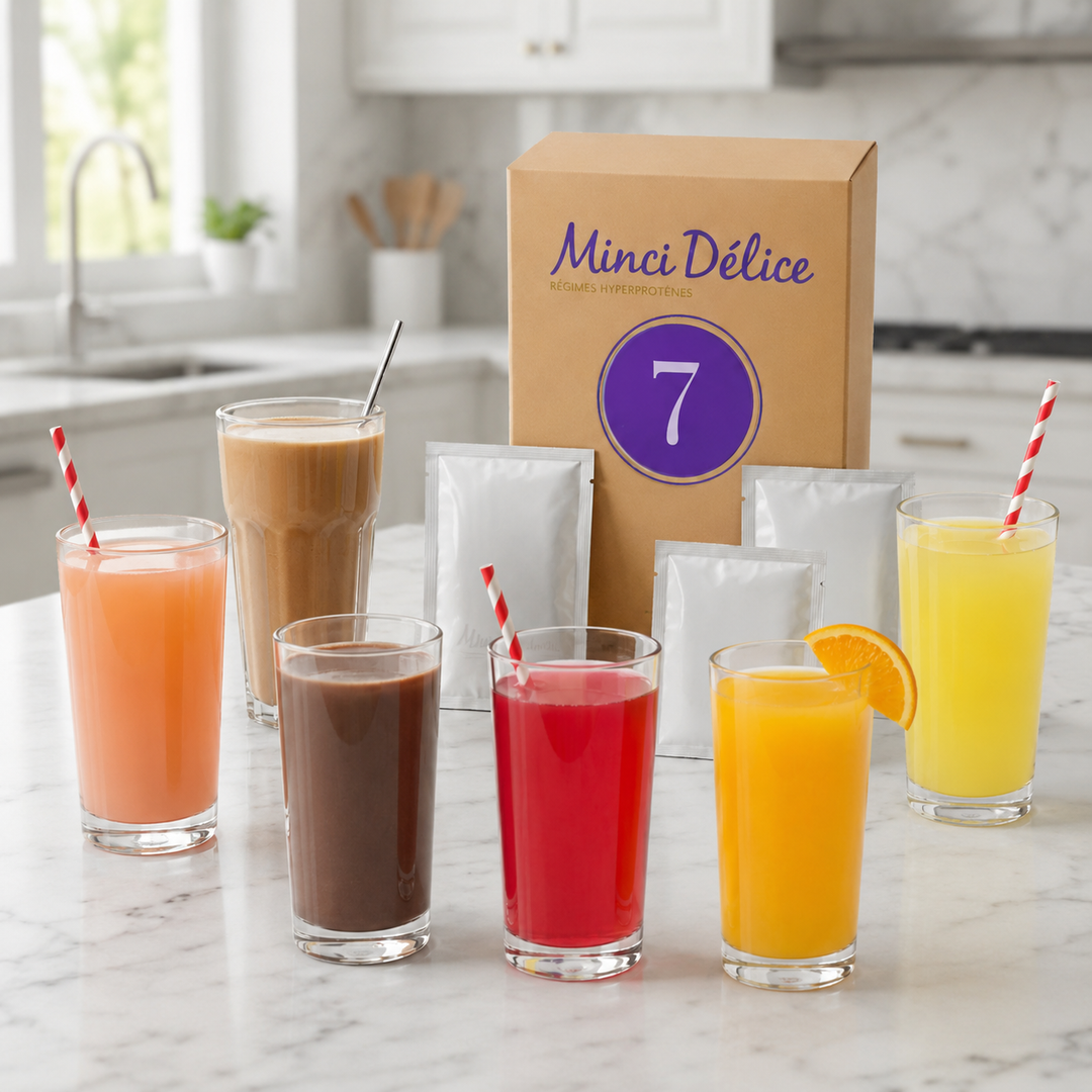 Régime hyperprotéiné 7 jours 100% boissons - jusqu'à 3 kg