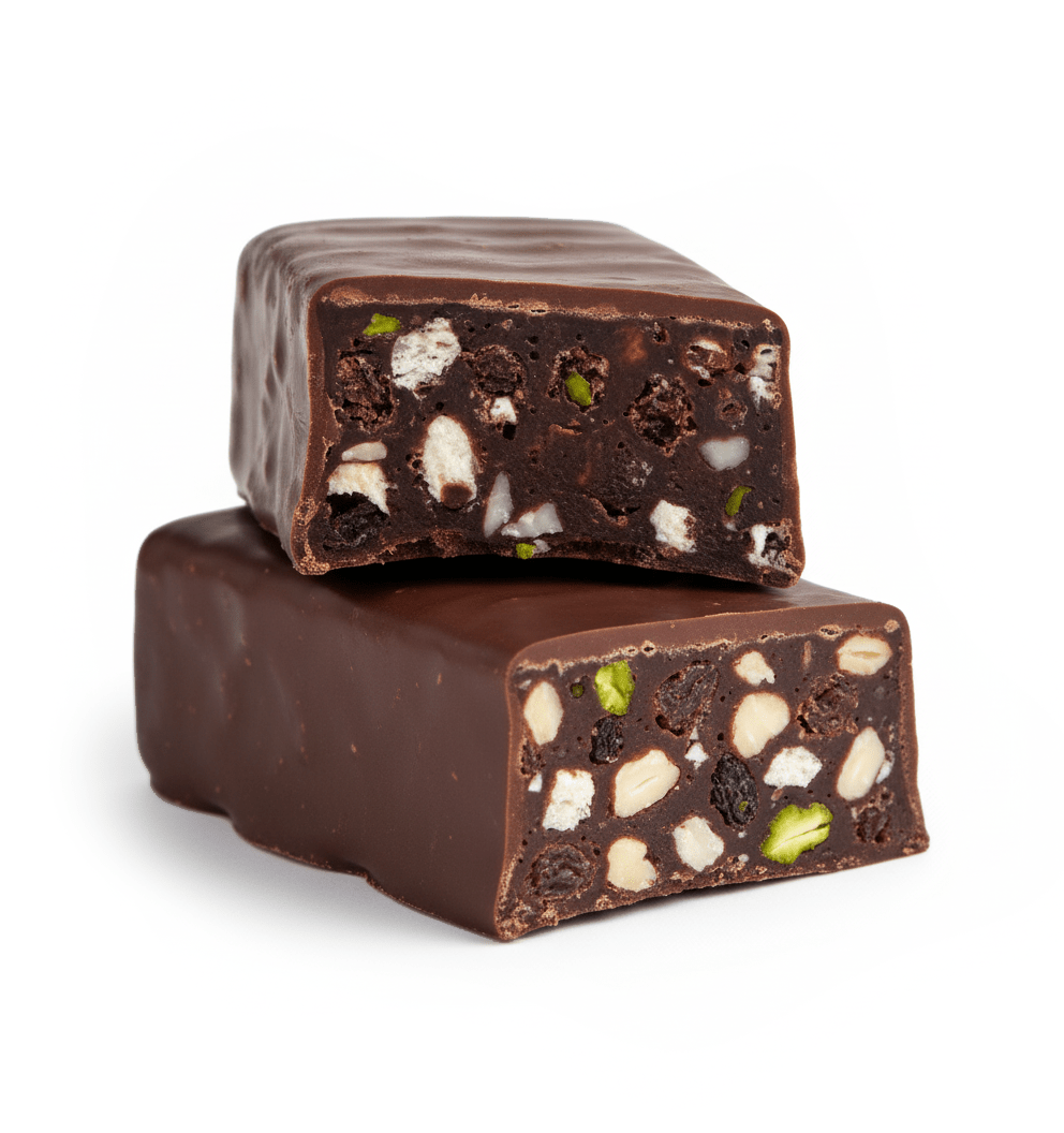 Barre hyperprotéinée choco amandes pistaches sans gluten - Mincidelice