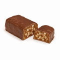 Barre hyperprotéinée chocolatée caramel cacahuètes 44 g sans gluten