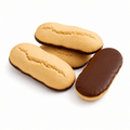 Biscuits protéinés secs noisette socle chocolat