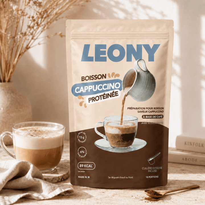 Boisson hyperprotéinée cappuccino maxi sachet 450g 18 portions - Mincidelice