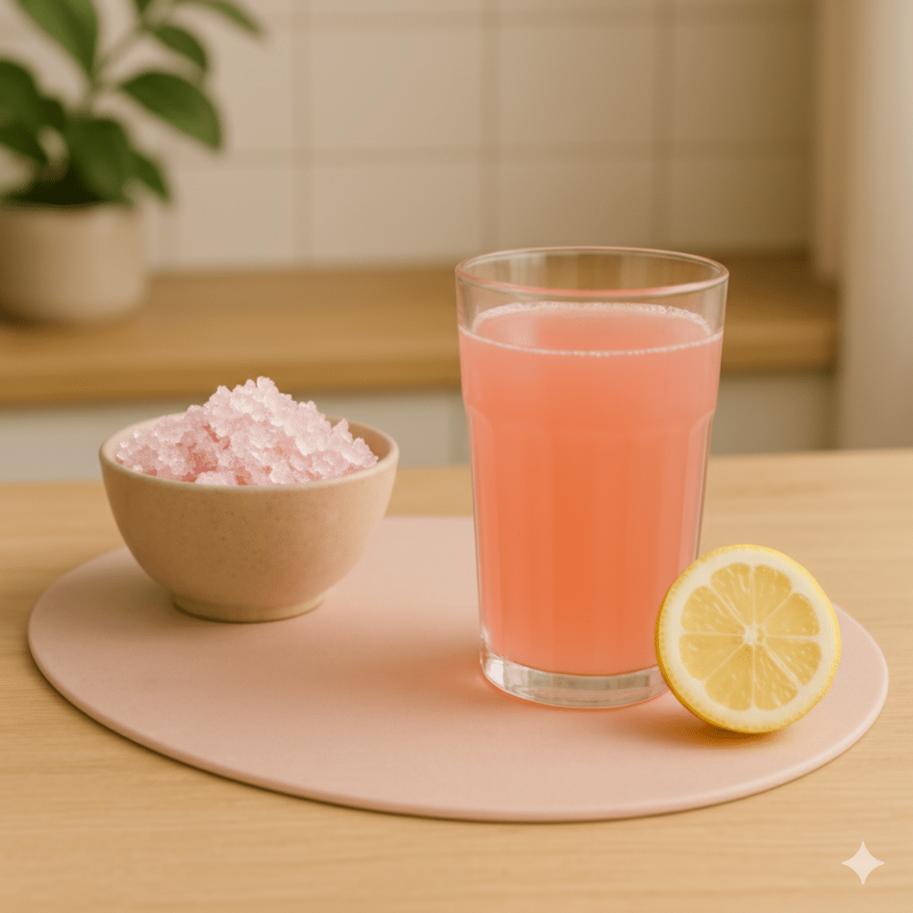 Boisson pink lemonade protéines et collagène - Mincidelice