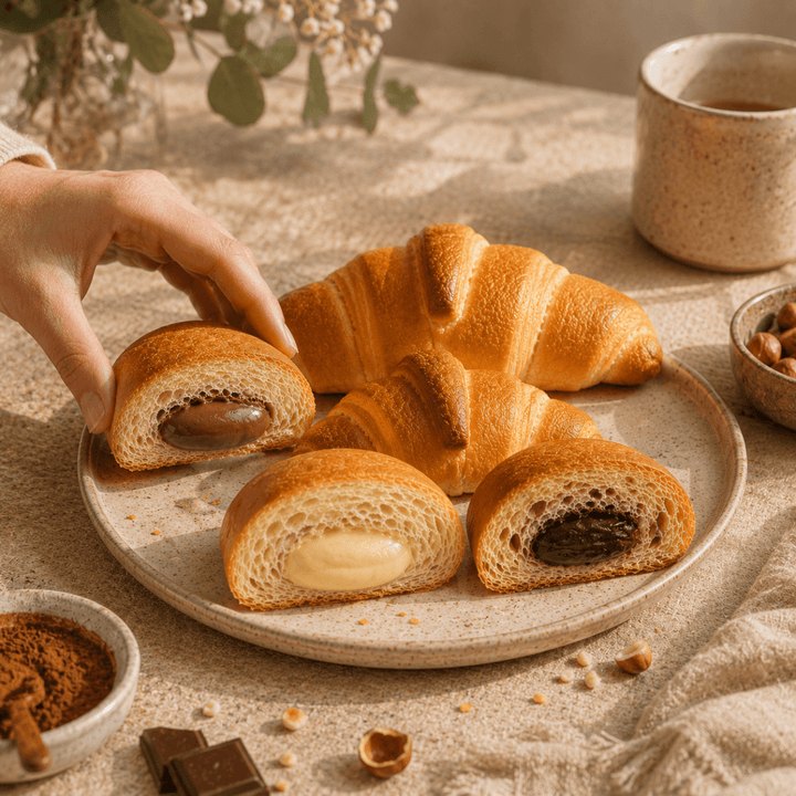 Croissant chocolat-noisette hyperprotéiné sachet individuel de 50g - Mincidelice