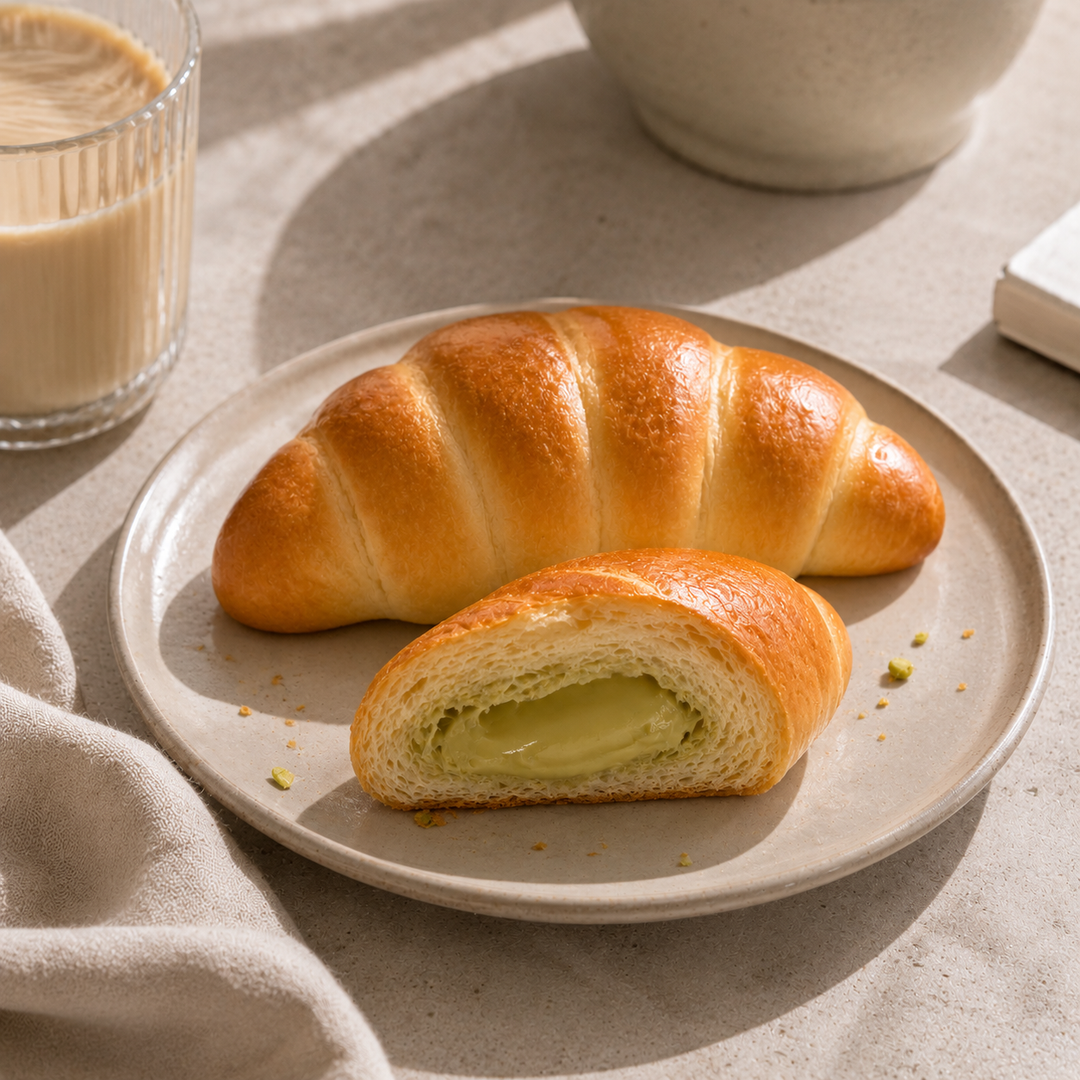 Zestaw 8 proteinowych rogalików (Wanilia, Czekolada, Pistacja, Orzech laskowy)