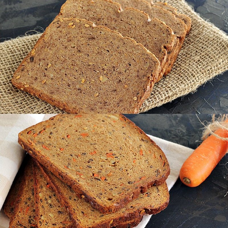 DUO pain carotte et pain au noix - Mincidelice