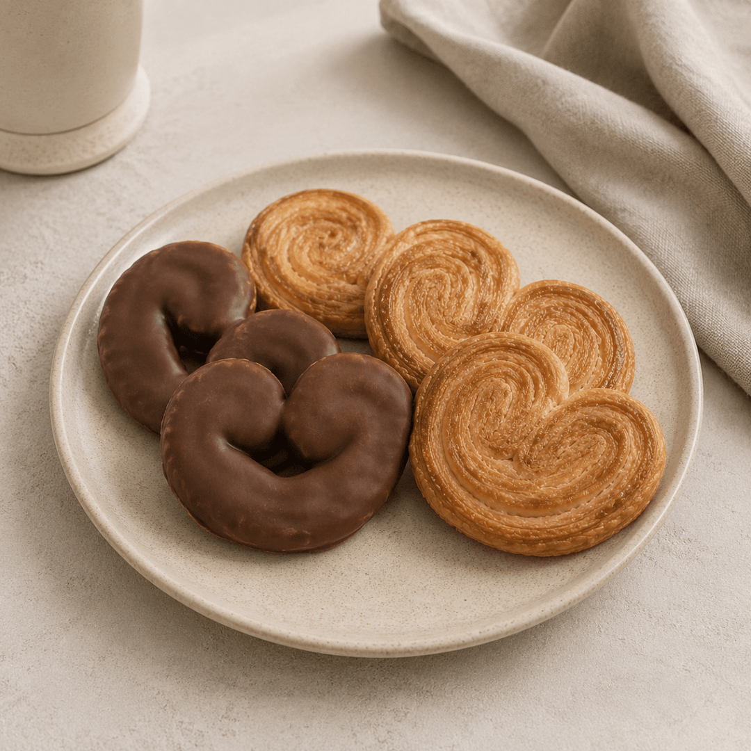 Mini biscuits palmiers hyerprotéinés enrobés au chocolat - Mincidelice