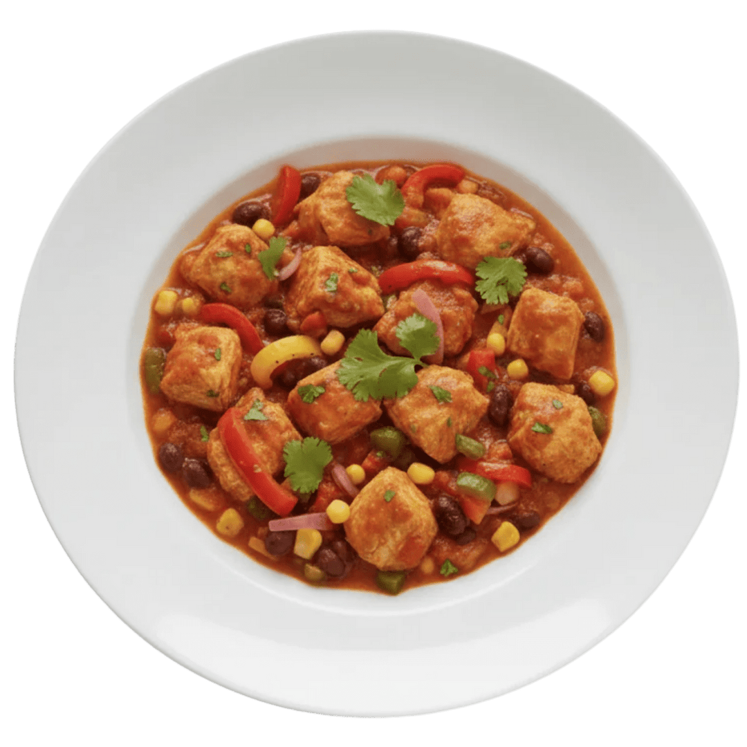 Plat cuisiné poulet à la mexicaine - Mincidelice