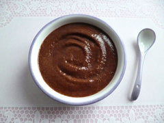 Creme de maçã e chocolate sem glúten