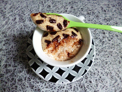 Mugcake protéiné poire stracciatella