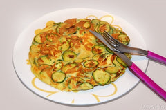 Frittata de forno com abobrinha e tomate