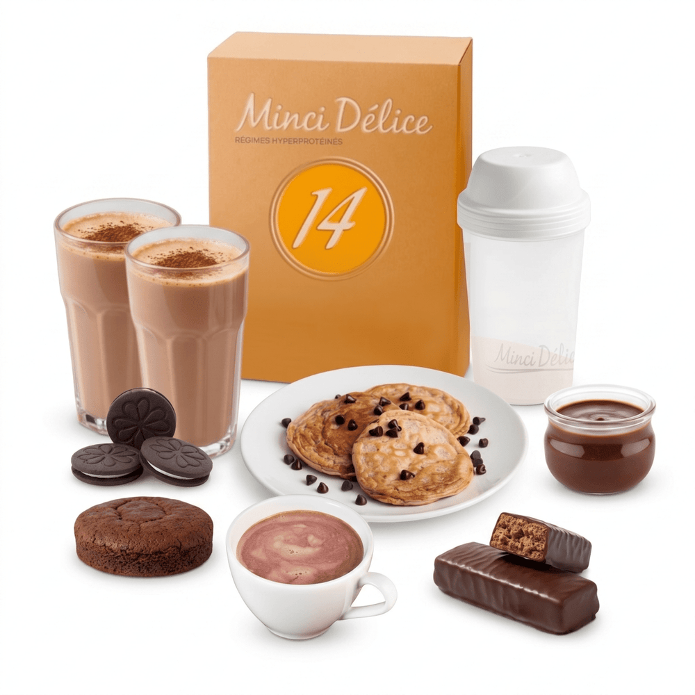 Régime hyperprotéiné 14 jours 100% chocolat - Mincidelice