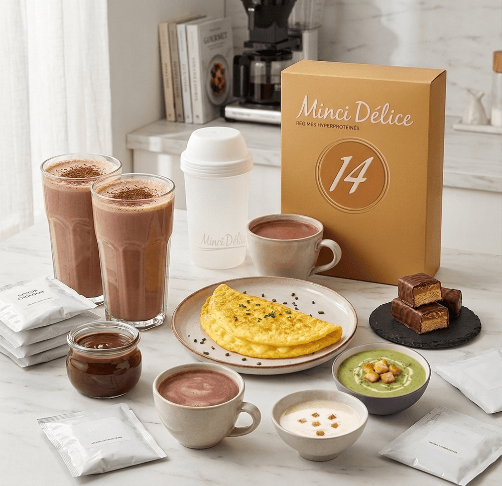 Régime hyperprotéiné 14 jours Boissons chocolat - Mincidelice
