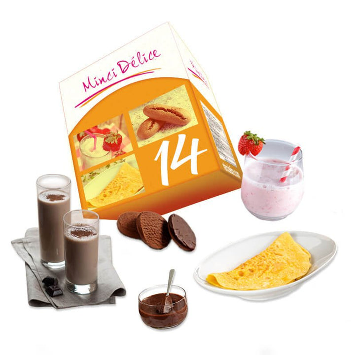Régime hyperprotéiné 14 jours Boissons chocolat - Mincidelice