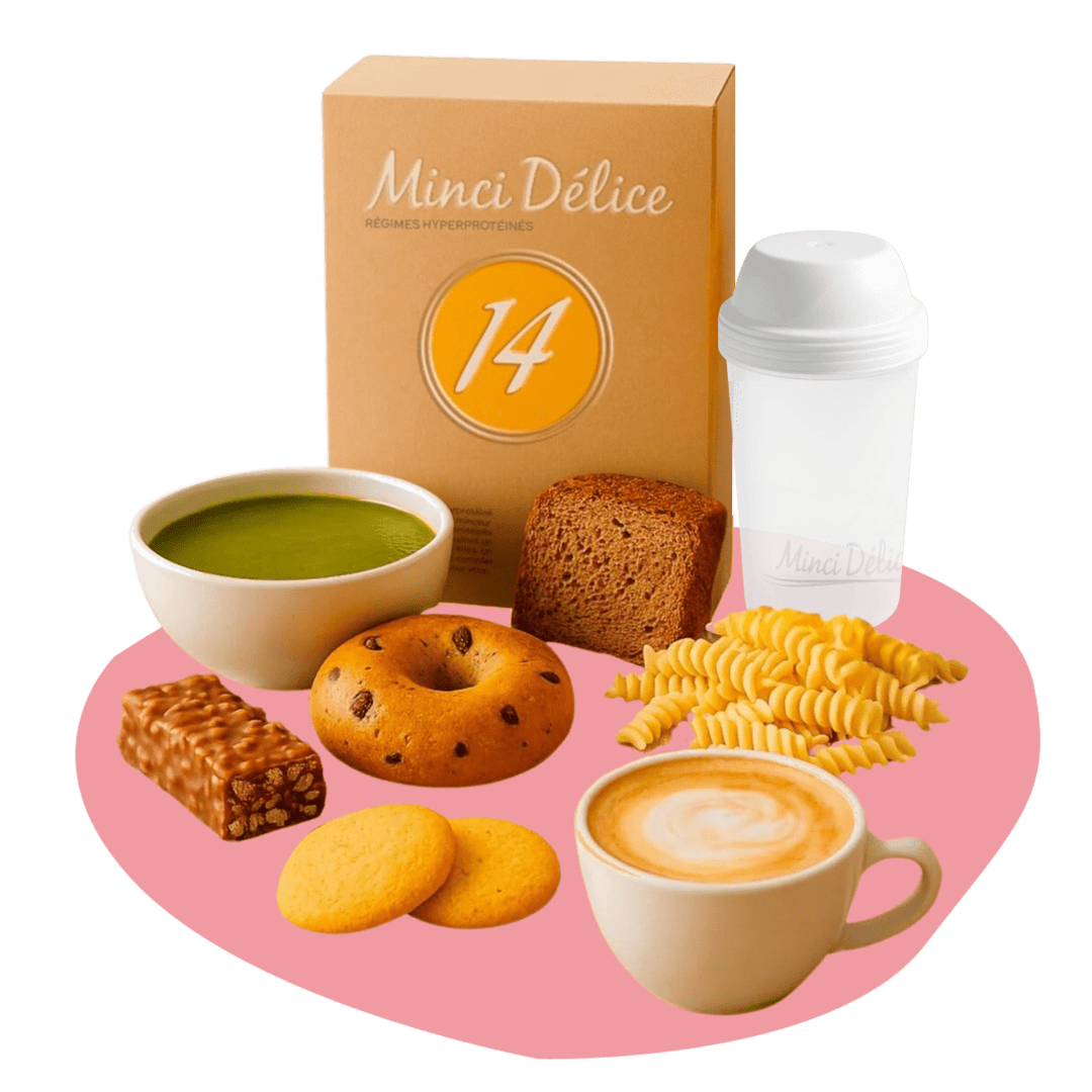 Régime hyperprotéiné 14 jours GOURMAND (jusqu'à - 5kg) - Mincidelice