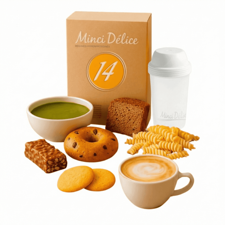 Régime hyperprotéiné 14 jours GOURMAND (jusqu'à - 5kg) - Mincidelice