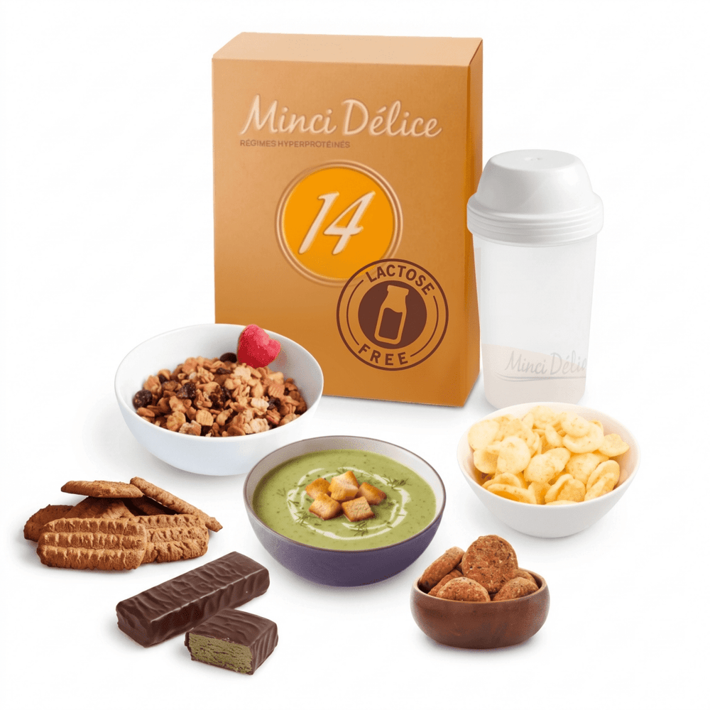 Régime hyperprotéiné 14 jours sans lactose - Mincidelice