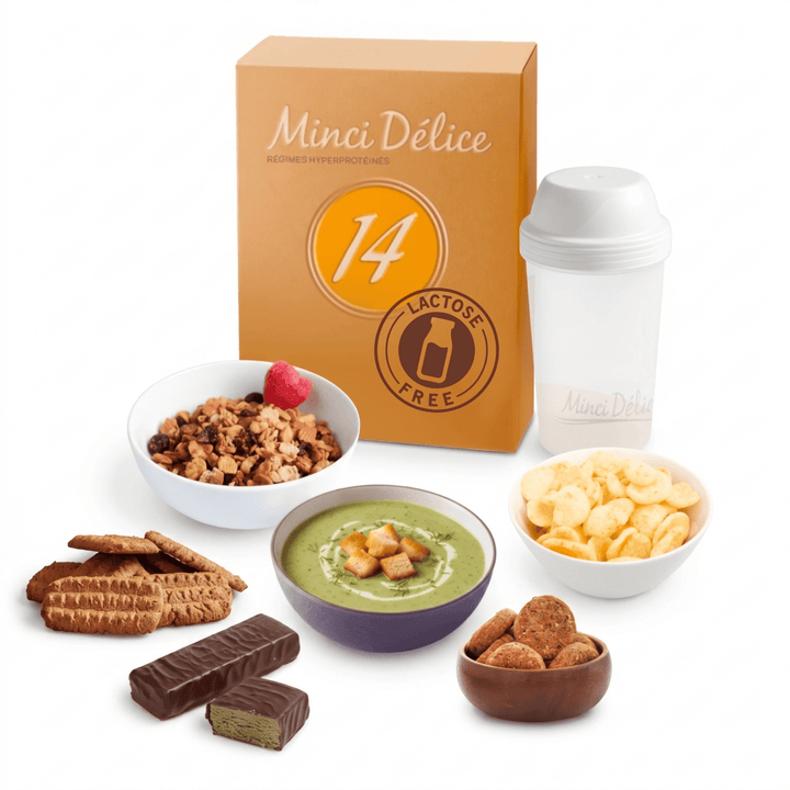 Régime hyperprotéiné 14 jours sans lactose - Mincidelice