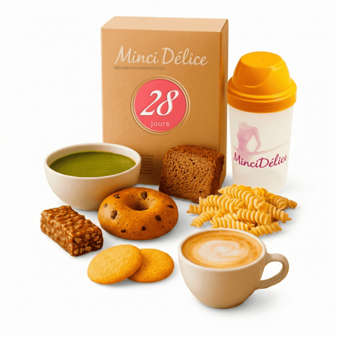 Régime hyperprotéiné 28 jours GOURMAND (jusqu'à - 9kg) - Mincidelice