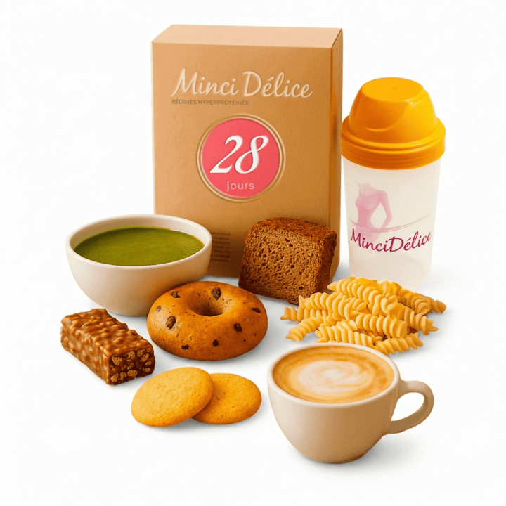 Régime hyperprotéiné 28 jours GOURMAND (jusqu'à - 9kg) - Mincidelice