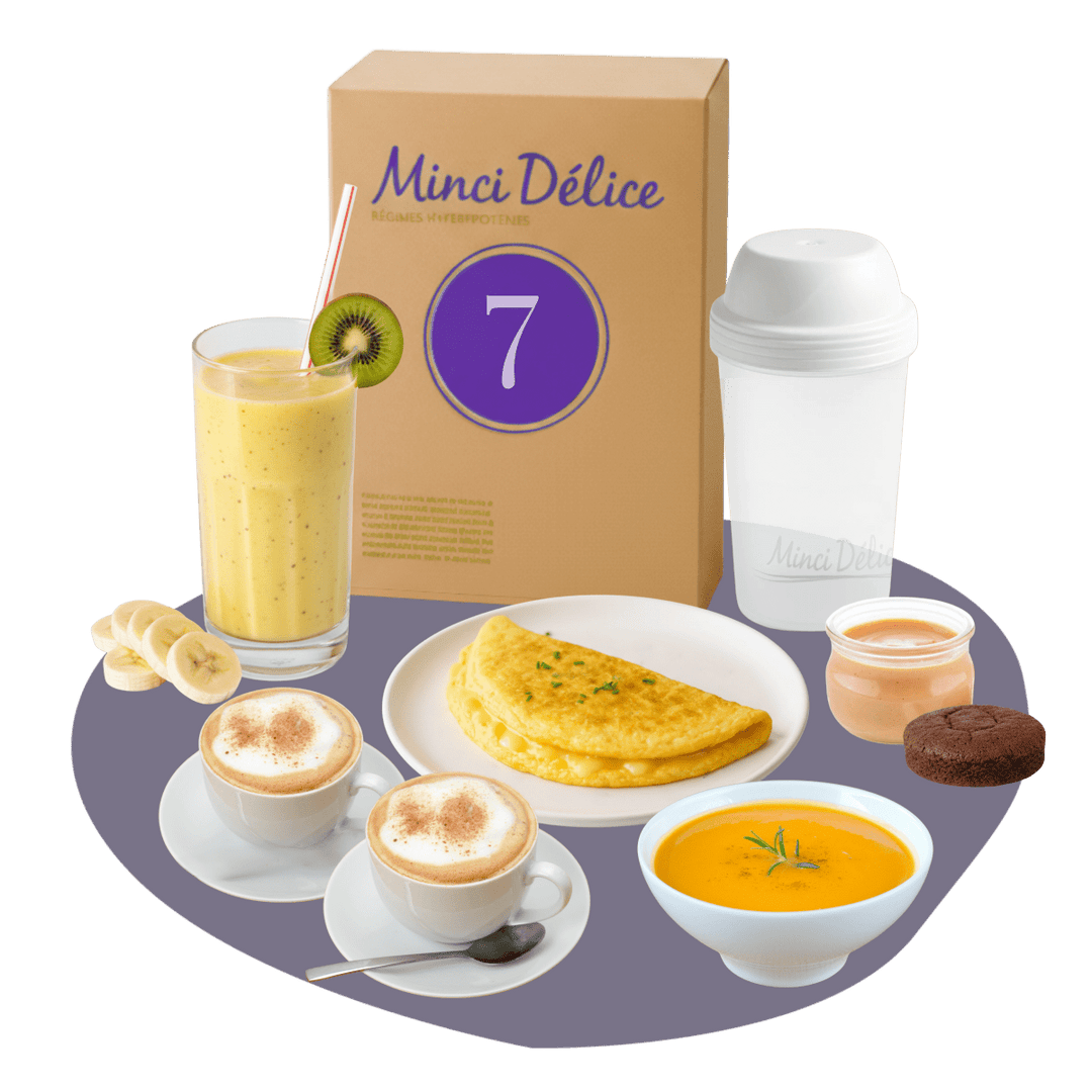 Régime hyperprotéiné 7 jours Boissons cappuccino - Mincidelice