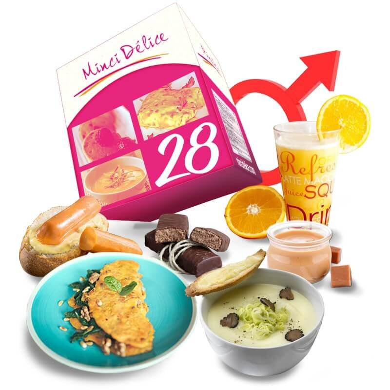 Régime hyperprotéiné homme 28 jours - Mincidelice