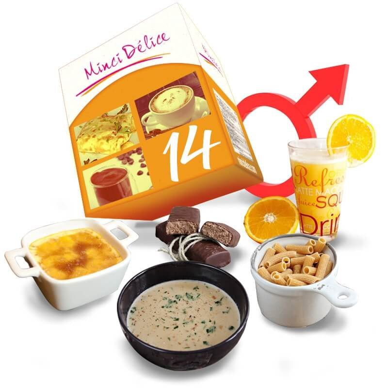 Régime hyperprotéiné homme pour 14 jours - Mincidelice