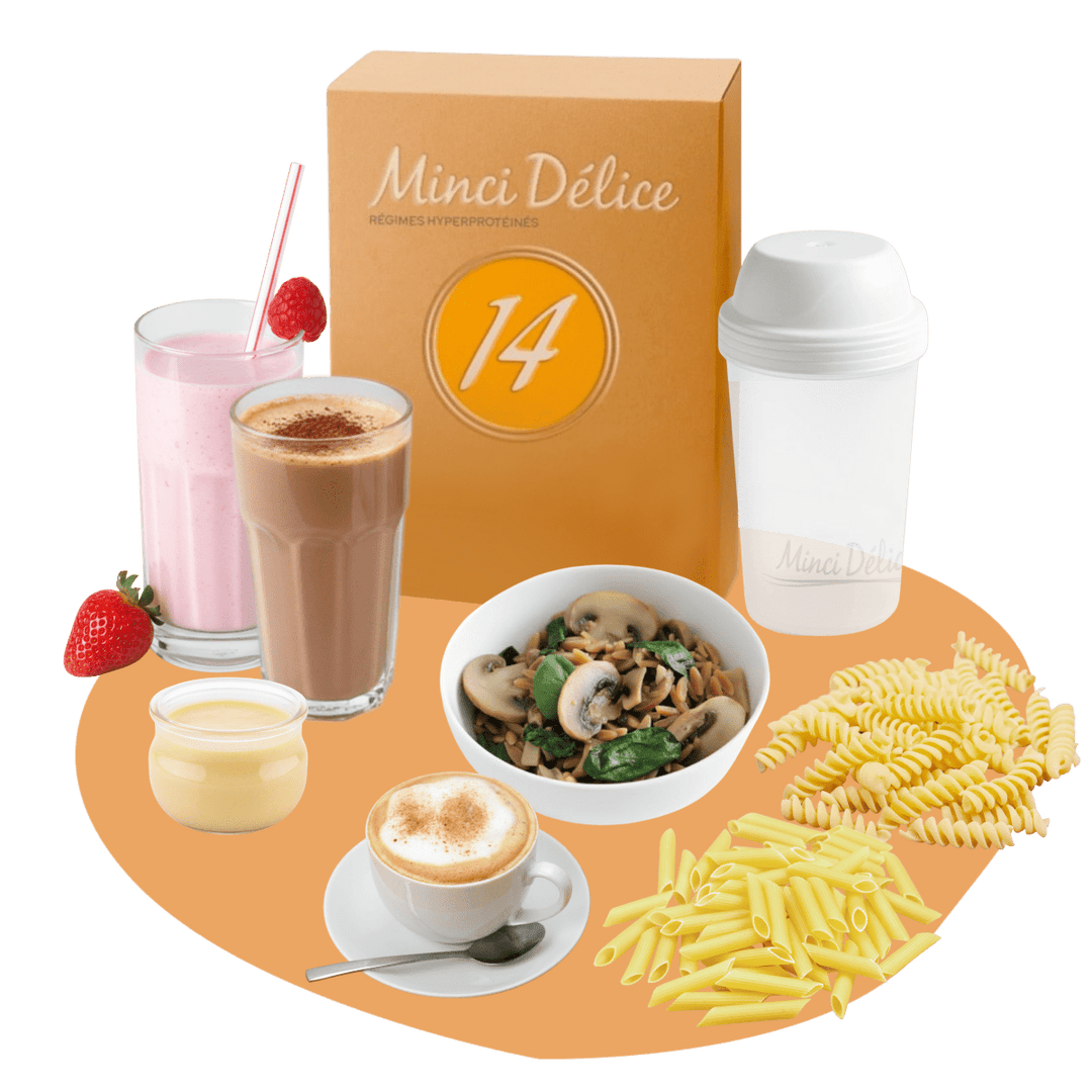 Régime hyperprotéiné pâtes minceur pour 14 jours - Mincidelice