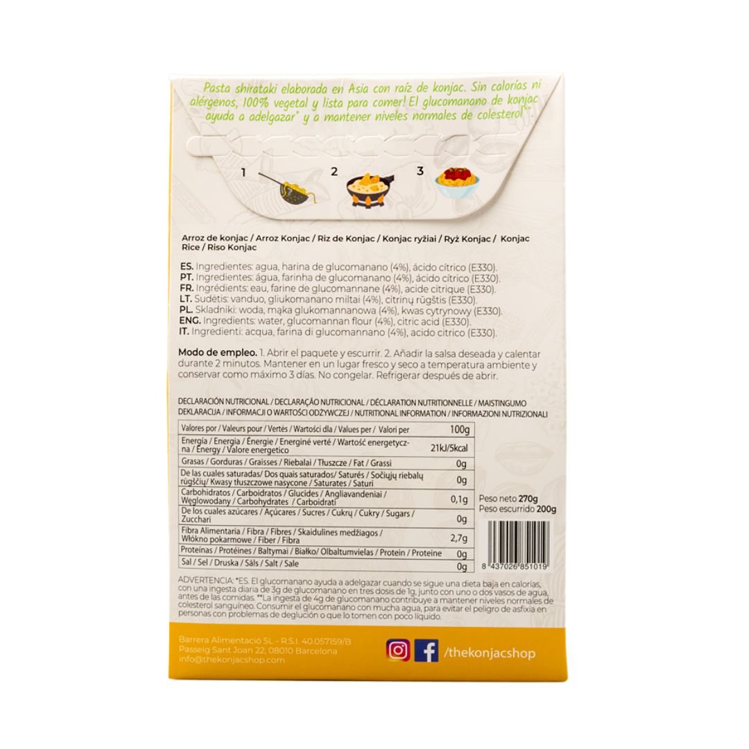 Riz de konjac 200g - Mincidelice
