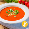 Soupe de tomates hyperprotéinée sans gluten