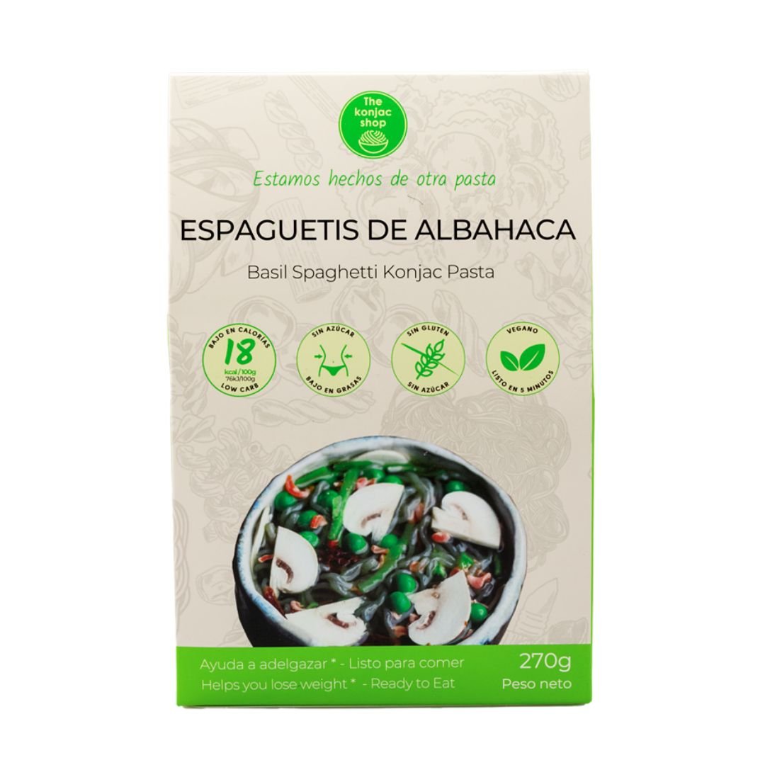 Spaghetti de konjac basilic 200g - Mincidelice