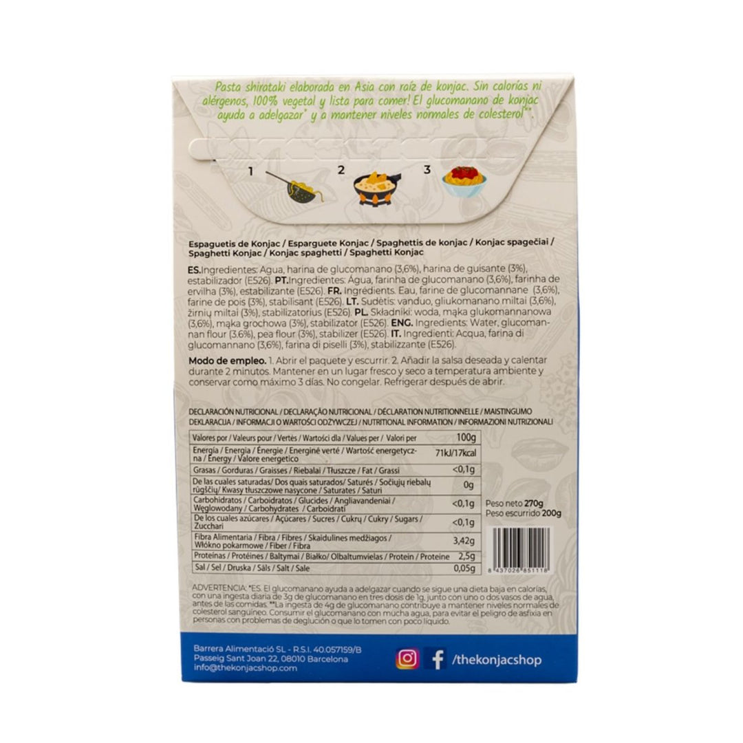 Spaghetti de konjac +protéines 200g - Mincidelice