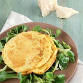Omelette hyperprotéinée fromage pommes de terre