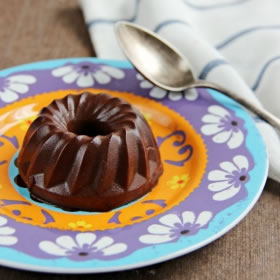 Flan hyperprotéiné chocolat sans cuisson