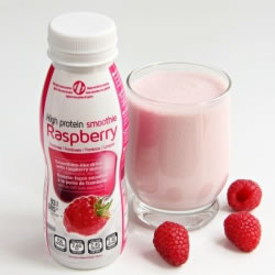 Bouteille smoothie framboise hyperprotéiné UHT