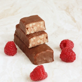 Barre hyperprotéinée Chocolatée arôme grenade framboise 44 g