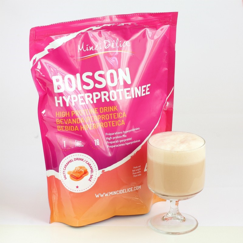 Bebida Hiperproteica Caramelo Maxi Bolsa 450g para dieta Bebida Hiperproteica Caramelo Maxi Bolsa 450g para dieta