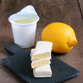 SIN GLUTEN Sustitutivo de comida Barrita Limón Chocolate blanco - Barre Citron-Choco