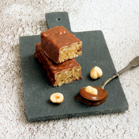 Substitut de repas barre Caramel croustillant chocolat au lait SG