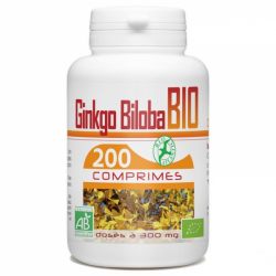 Ginkgo Biloba 200 comprimés dosés à 300 mg Complément alimentaire