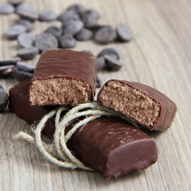 Schokoladenriegel mit hohem Proteingehalt