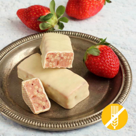 Barretta iperproteica crunch croccante alla fragola - Barre crunch à la fraise SENZA GLUTINE